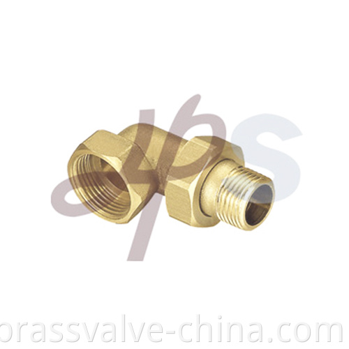 Brass 90 Degree Elbow With Union H859b